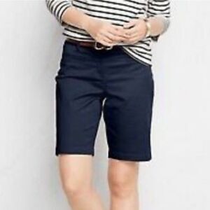 J.Crew Women's Navy City Fit Corduroy  Bermuda Shorts